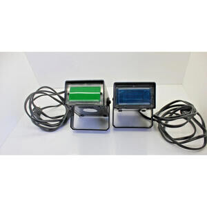 2-Mini Strobe Lights Variable Speed With Mounting Bracket Tested Working